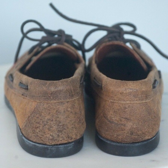 Allen Edmonds Brown Suede Boat Shoe Loafers with Black Laces main image 10
